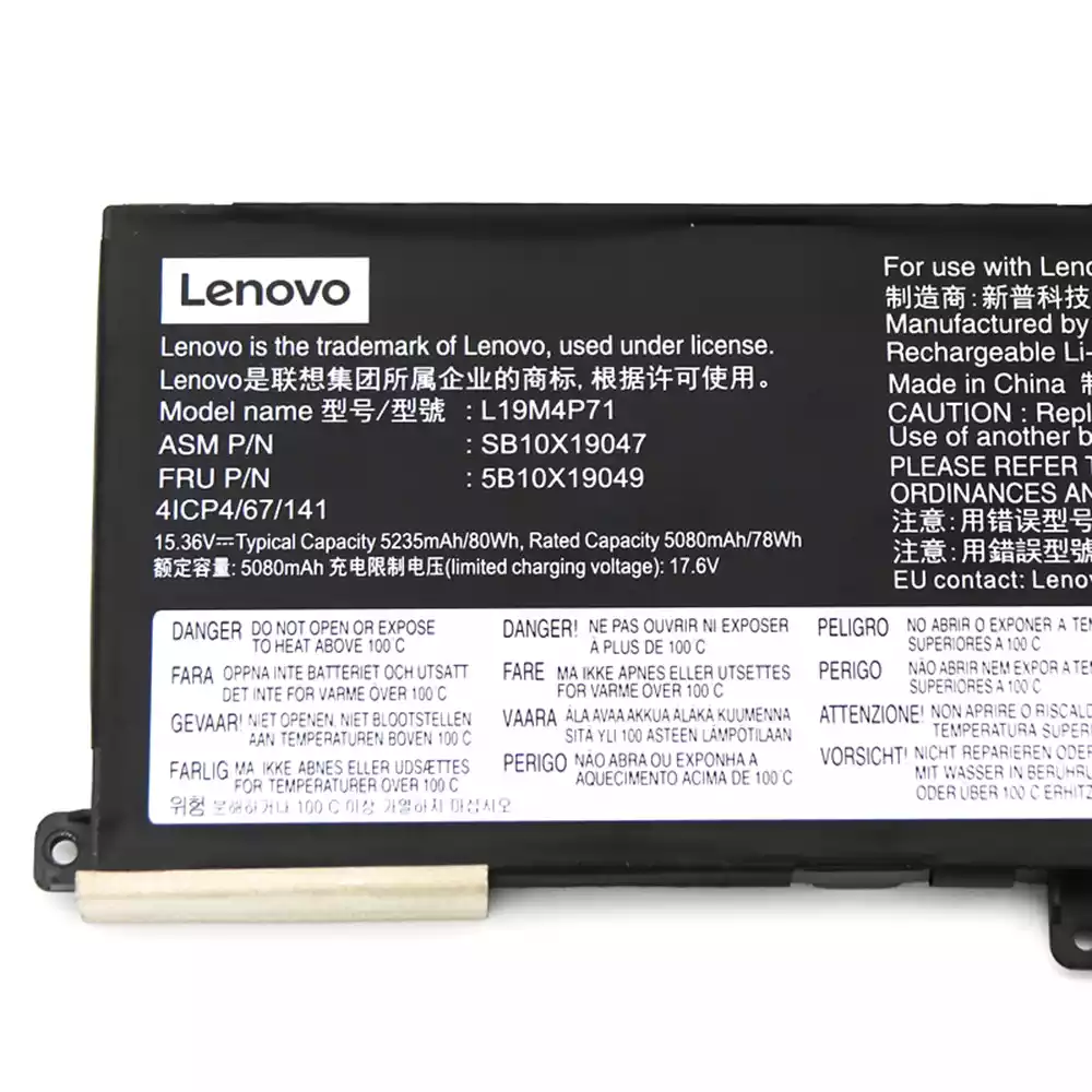 LENOVO L19M4P71 - L19M4P71 Original Laptop Notebook Battery (1 Yr Warranty)