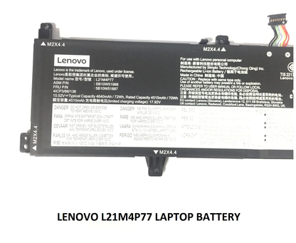 LENOVO L21M4P77 - L21M4P77 Original Laptop Notebook Battery (1 Yr Warranty)