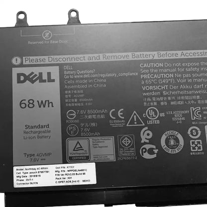 DELL X77XY - 4GVMP Genuine Original Laptop Notebook Battery (1 Yr Warranty)