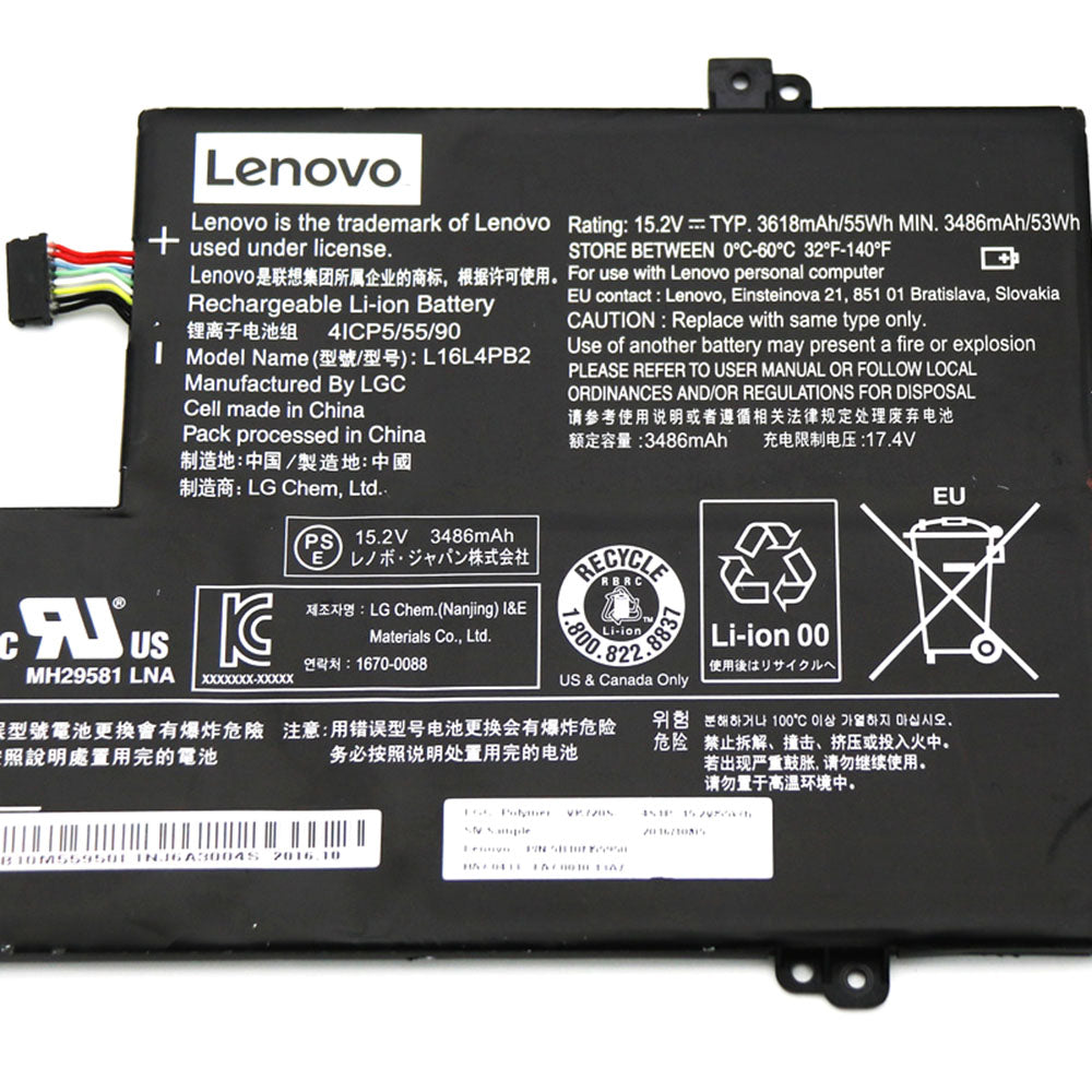 LENOVO IdeaPad 720S-14IKB 81BD003YMH - L16C4PB2 Original Laptop Notebook Battery (1 Yr Warranty)