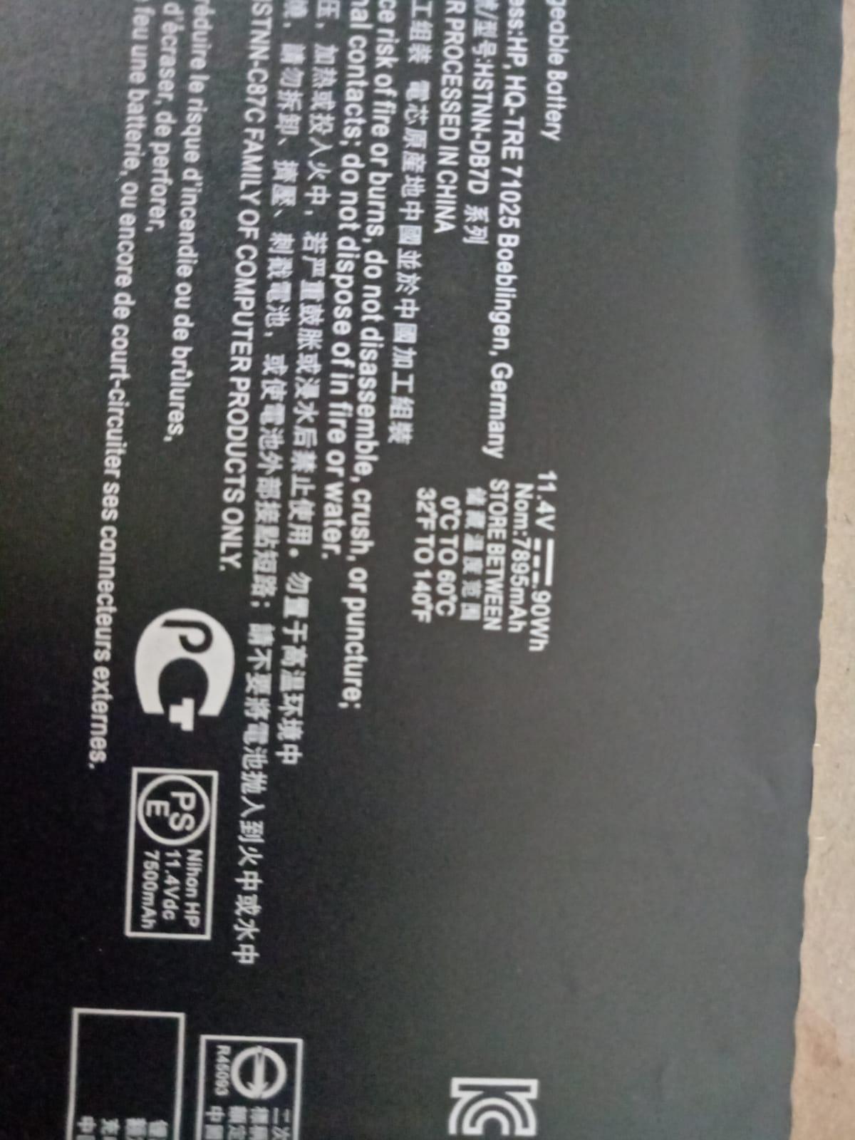 HP ZBook 15 G3 M9R65AV - VV09XL Original Laptop Notebook Battery (1 Yr Warranty)