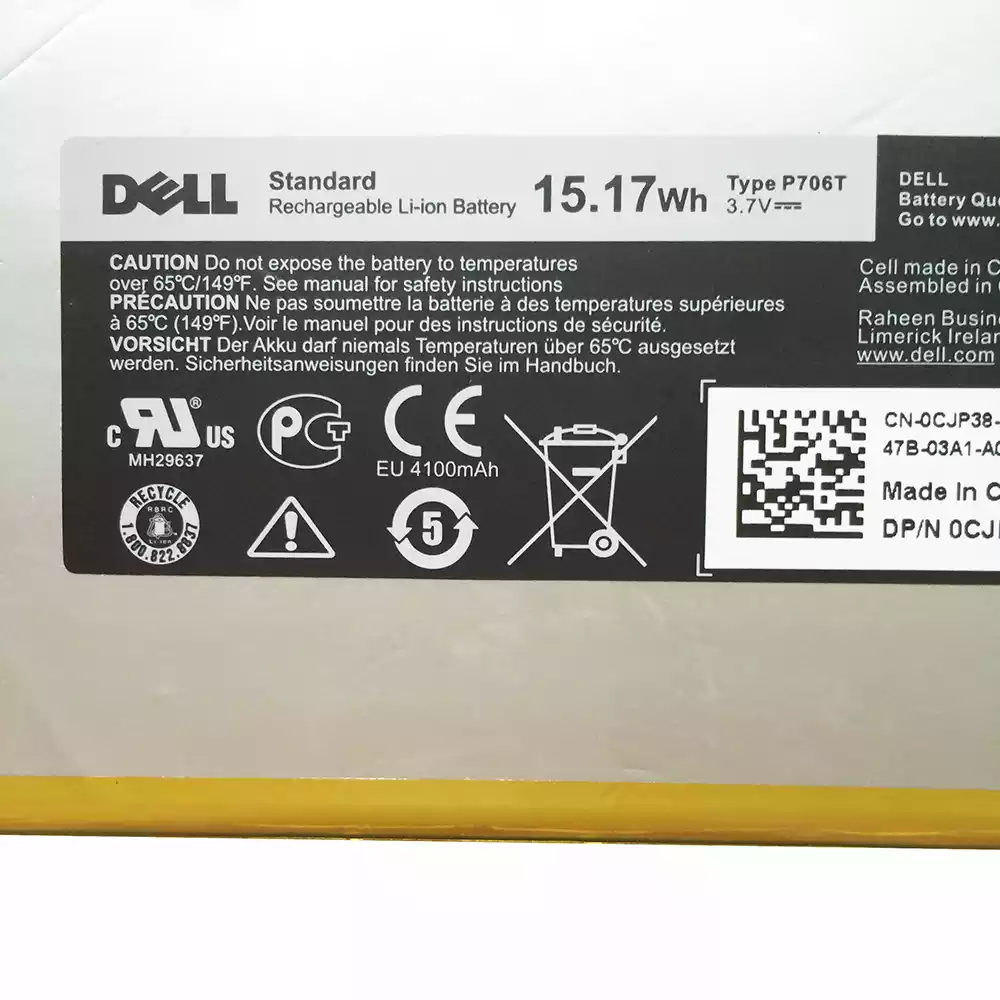 DELL Venue 7 3730 - P706T Genuine Original Laptop Notebook Battery ( 1 Yr Warranty )