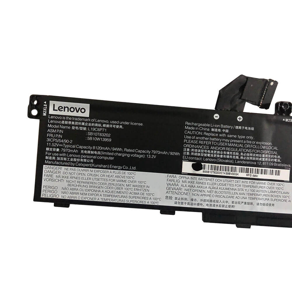 LENOVO ThinkPad P17 G2-20YU001NUS - L19C6P71 Original Laptop Notebook Battery (1 Yr Warranty)
