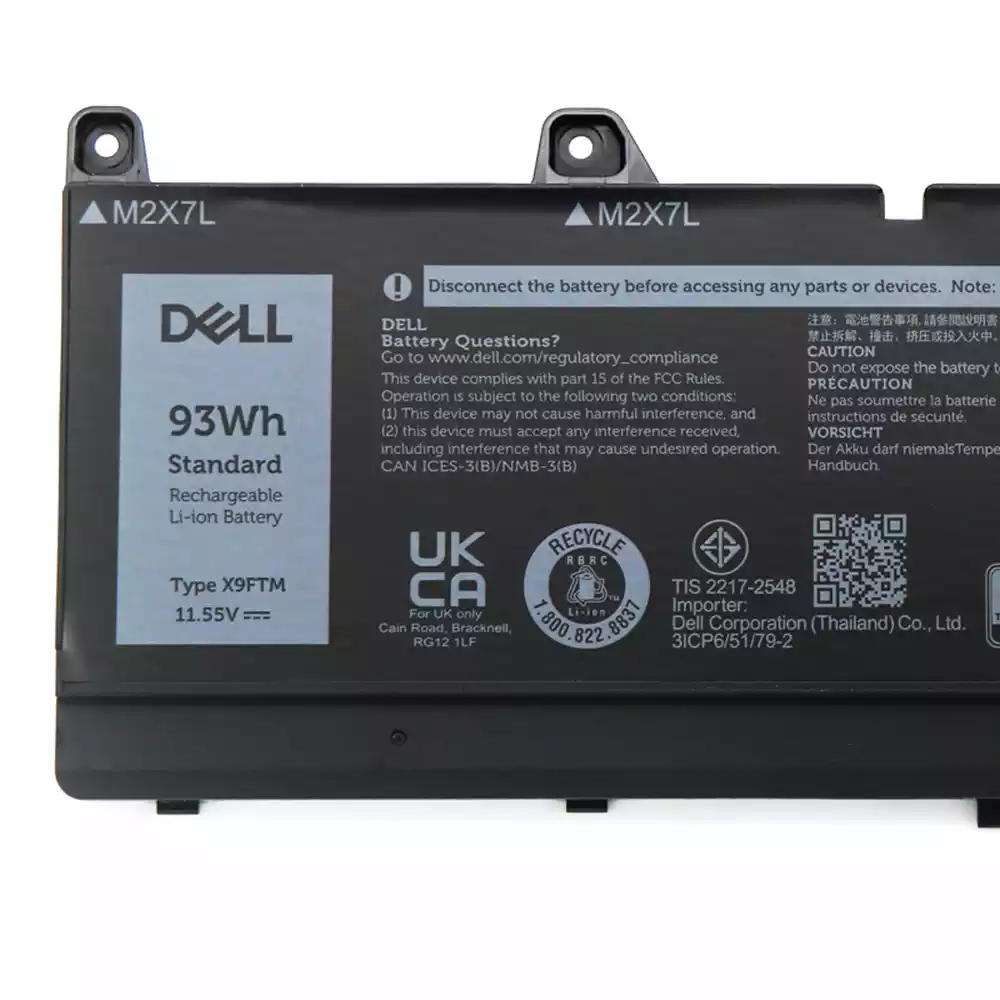 DELL Precision 7670 - X9FTM Genuine Original Laptop Notebook Battery ( 1 Yr Warranty )