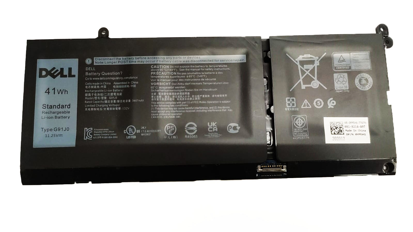 DELL Latitude 3320 D6N9J - G91J0 Original Laptop Notebook Battery (1 Yr Warranty)