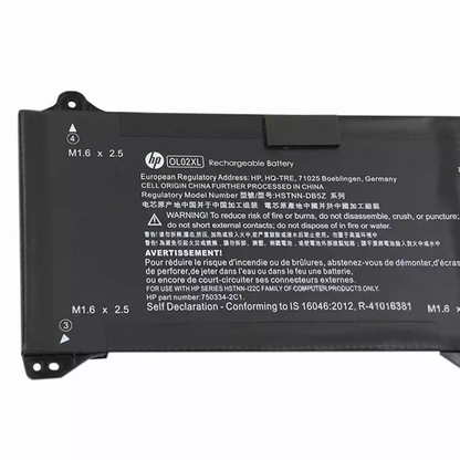 HP OL02XL - OL02XL Original Laptop Notebook Battery (1 Yr Warranty)