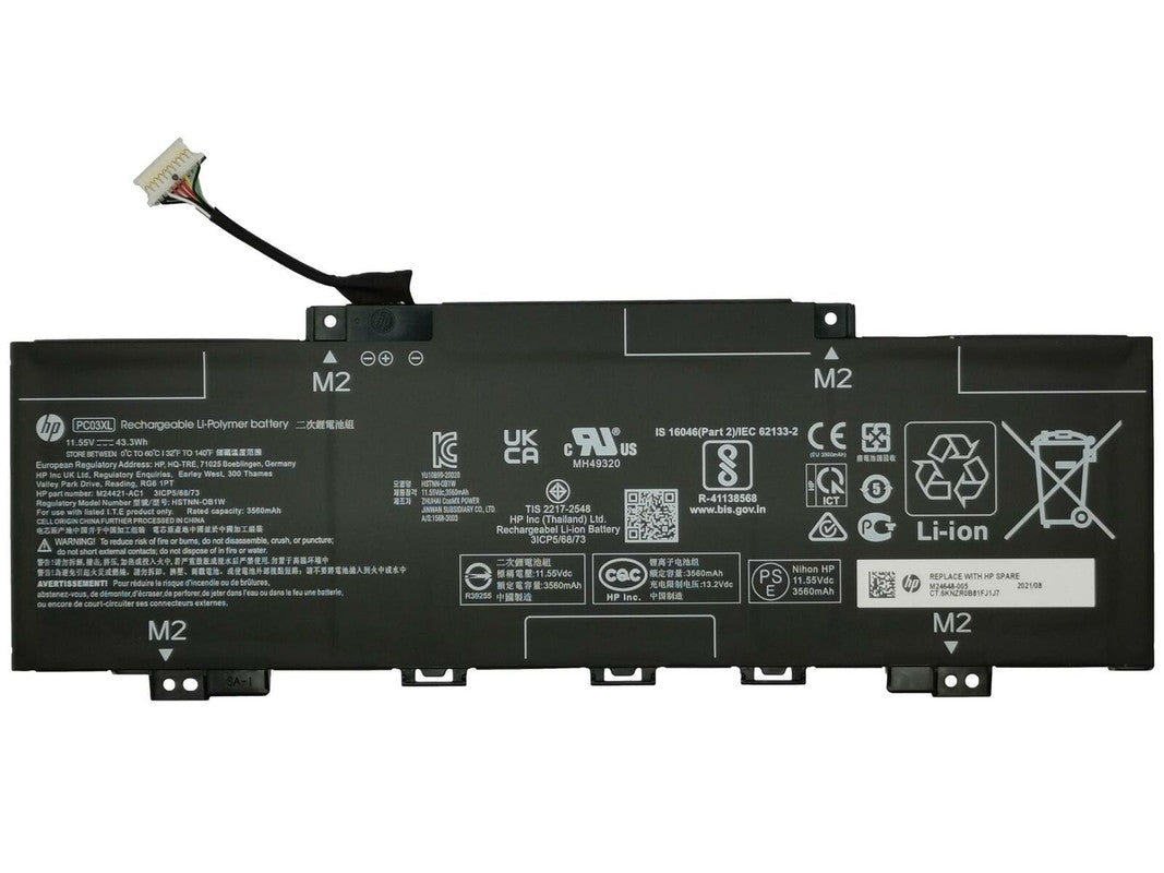 HP Pavilion x360 Convertible 14-dy1001nia - PC03XL Original Laptop Notebook Battery (1 Yr Warranty)