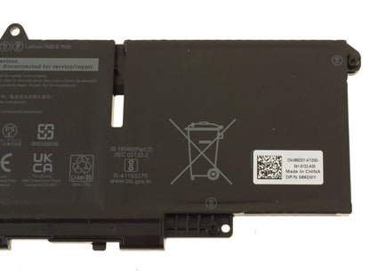 DELL Latitude 7640 - 3 cell 66DWX 57Wh Genuine Original Laptop Notebook Battery ( 1 Yr Warranty )