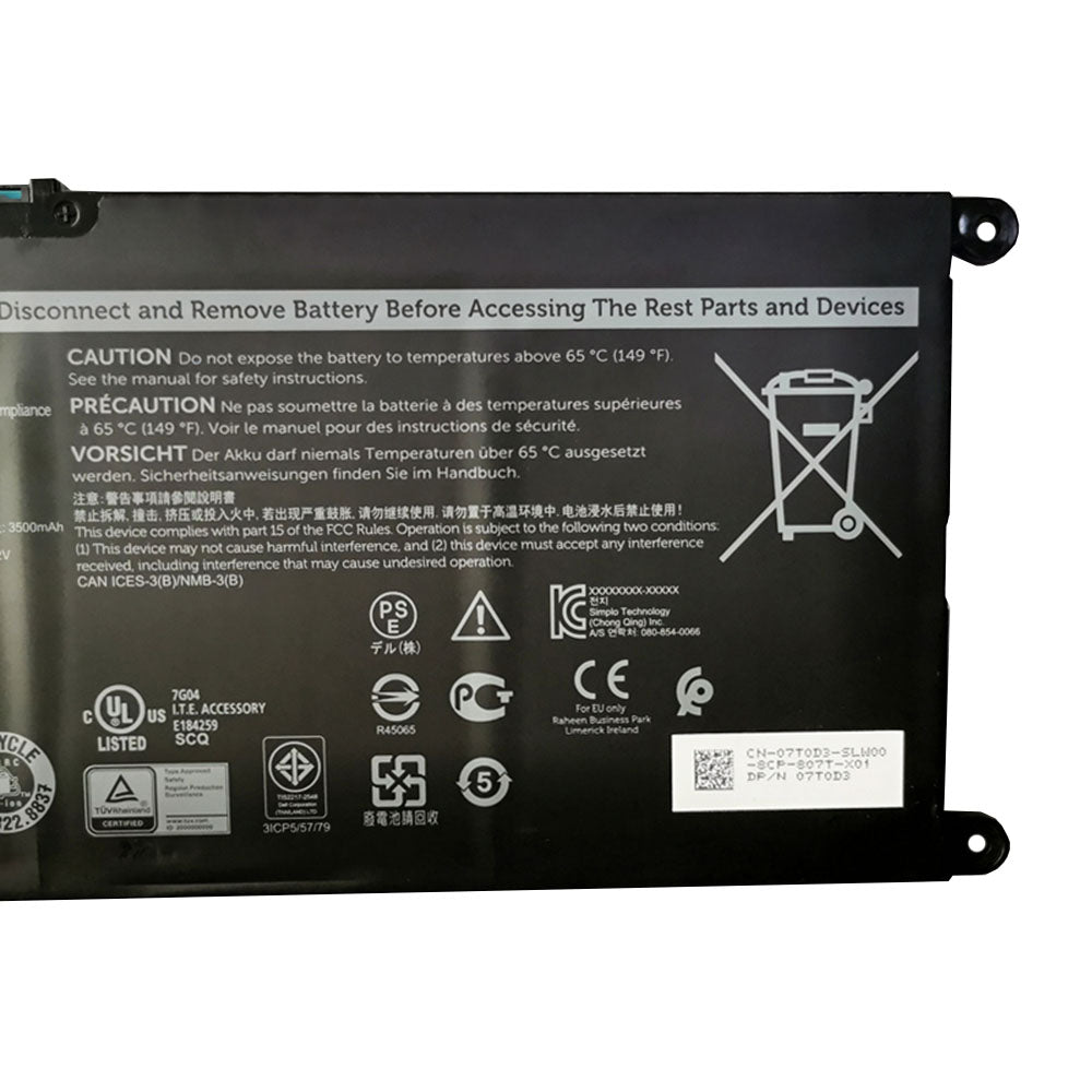 DELL Chromebook 3100 TO015C310011US - JPFMR Original Laptop Notebook Battery (1 Yr Warranty)