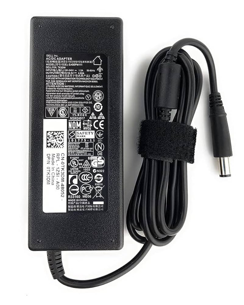DELL LAPTOP CHARGER 90W 19.5V 4.62A GENUINE Original Adapter ( 7.4 MM ) ( 1 Yr Warranty ) Model : Dell Latitude 3560
