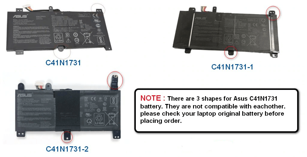 ASUS ROG Strix G G531GU-AL257T - C41N1731 Original Laptop Notebook Battery (1 Yr Warranty)