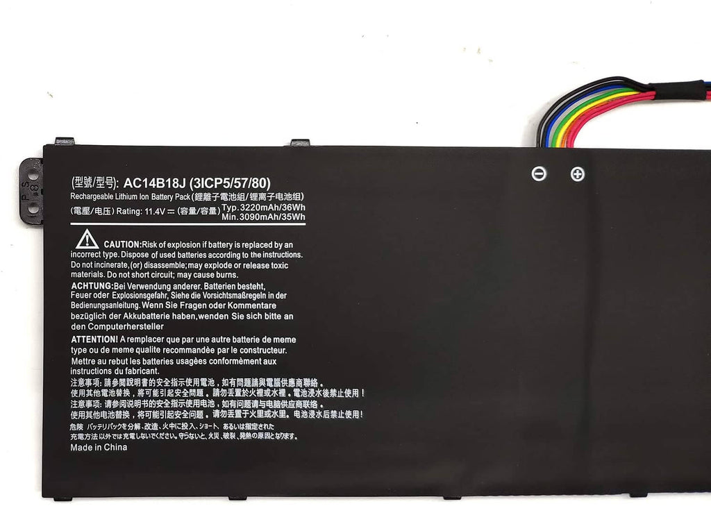ACER 3ICP5/57/80 - AC14B18J Original Laptop Notebook Battery (1 Yr Warranty)