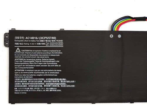 ACER 3ICP5/57/80 - AC14B18J Original Laptop Notebook Battery (1 Yr Warranty)