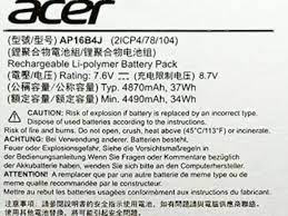 ACER AP16B4J - AP16B4J Original Laptop Notebook Battery (1 Yr Warranty)