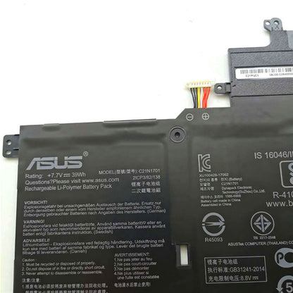 ASUS S406UA-BV026T - C21N1701 Original Laptop Notebook Battery (1 Yr Warranty)