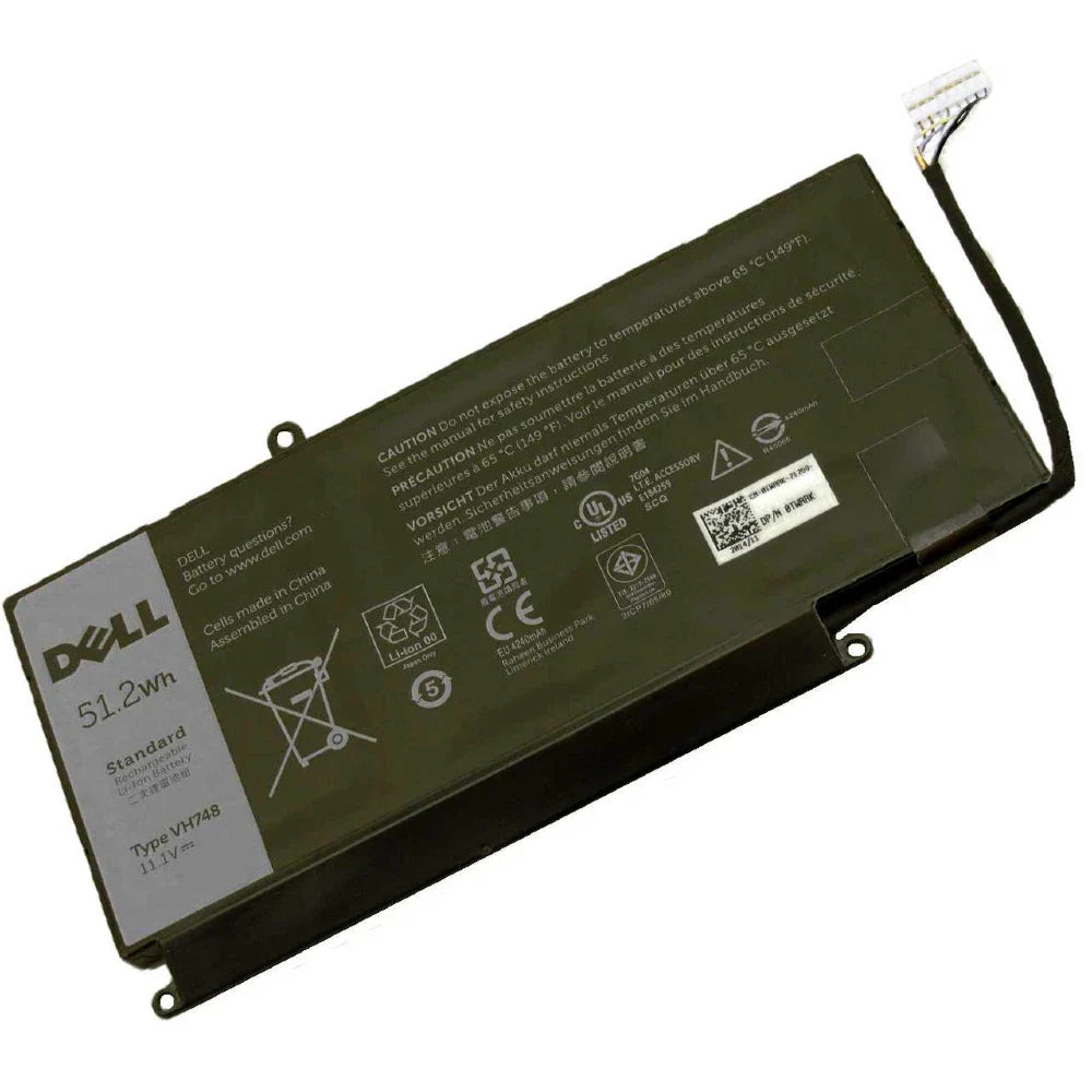 DELL P34F VH748 P41G P41G002 P34F001 6PHG8 - VH748 Genuine Original Laptop Notebook Battery ( 1 Yr Warranty )