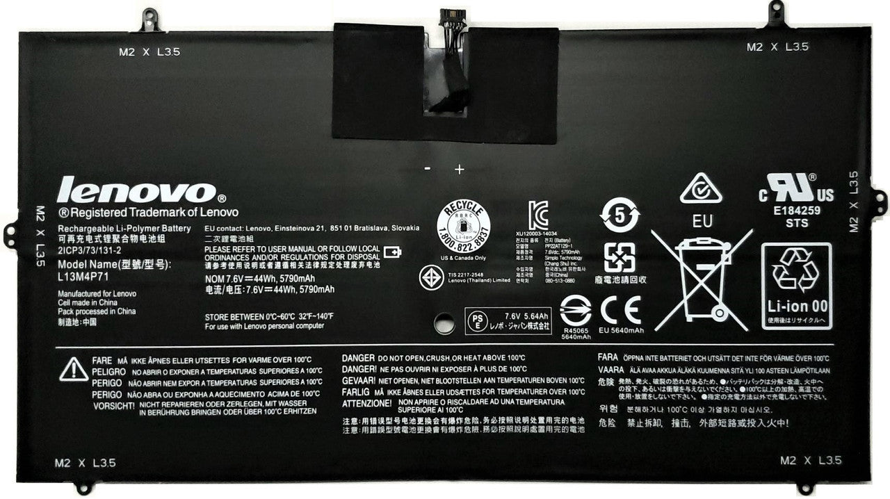 LENOVO Yoga 3 Pro 5Y71 8G 256 10H 80HE018NAU - L13M4P71 Original Laptop Notebook Battery (1 Yr Warranty)