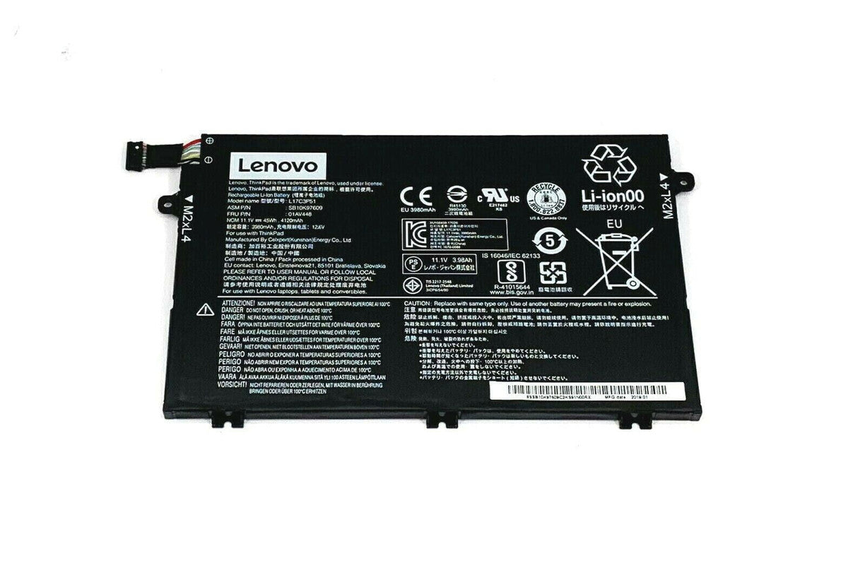 LENOVO ThinkPad E580 20KS002MCD - L17C3P51 Original Laptop Notebook Battery (1 Yr Warranty)