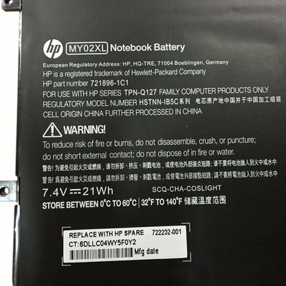 HP Pavilion 11-h100sg - MY02XL Original Laptop Notebook Battery (1 Yr Warranty)