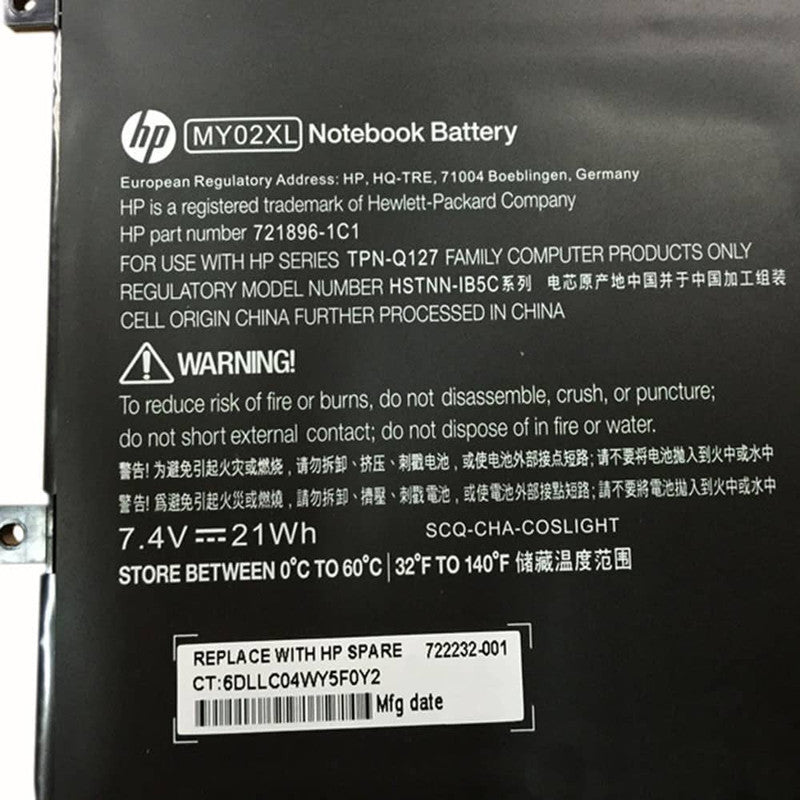 HP Pavilion 11-h000 - MY02XL Original Laptop Notebook Battery (1 Yr Warranty)