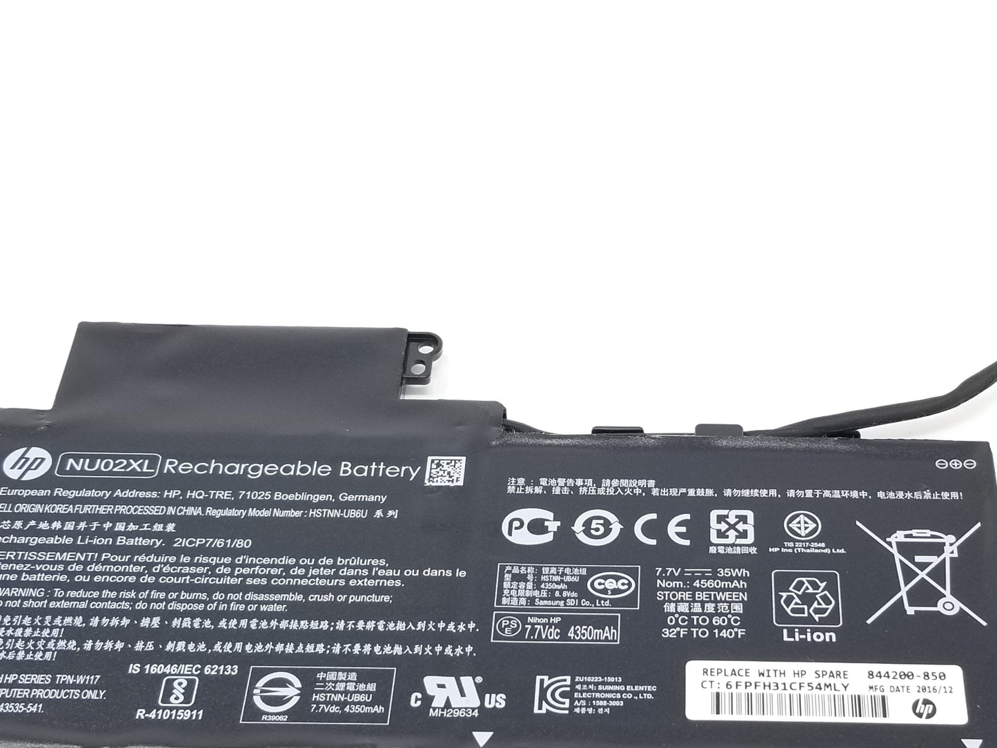 HP HSTNN-UB6U - NU02XL Original Laptop Notebook Battery (1 Yr Warranty)