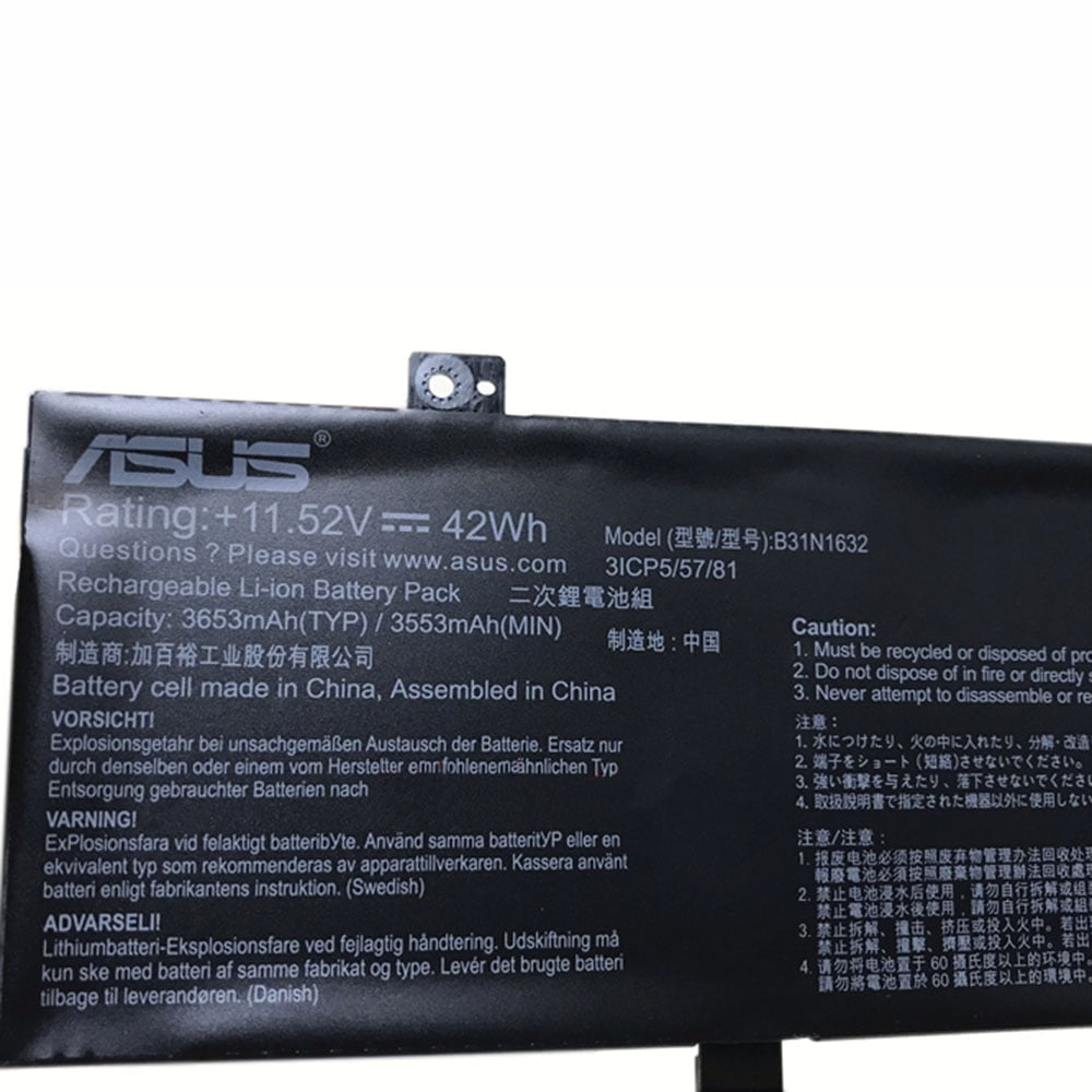 ASUS B31N1632 - B31N1632 Original Laptop Notebook Battery (1 Yr Warranty)