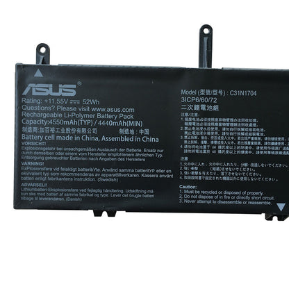 ASUS ZenBook Pro UX480FD-BE021T - C31N1704 Original Laptop Notebook Battery (1 Yr Warranty)