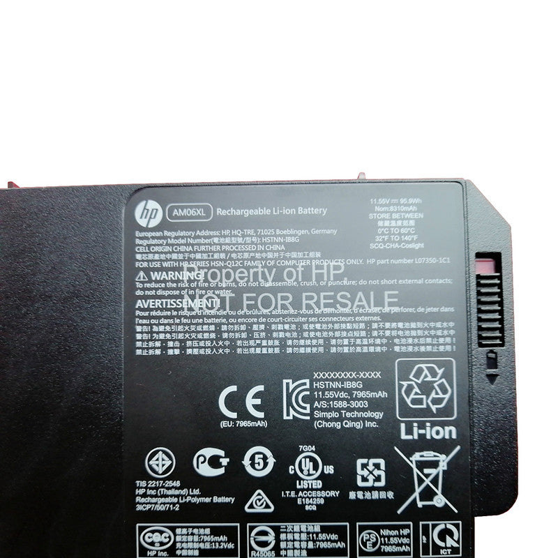 HP ZBook 17 G5-5DC23US - AM06XL Original Laptop Notebook Battery (1 Yr Warranty)