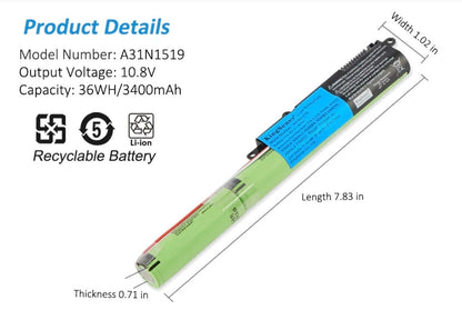 ASUS A540UA - A31N1519 Original Laptop Notebook Battery (1 Yr Warranty)