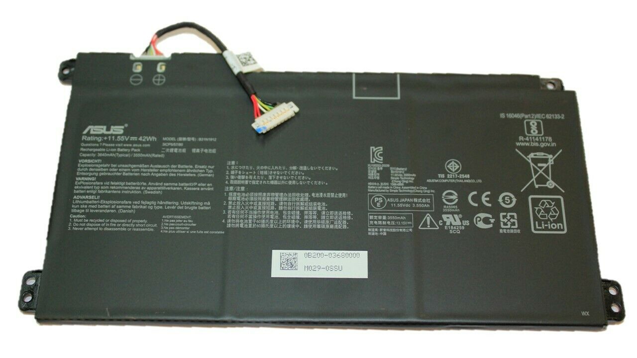 ASUS VivoBook 14 L410MA-BV076TS - B31N1912 Original Laptop Notebook Battery (1 Yr Warranty)