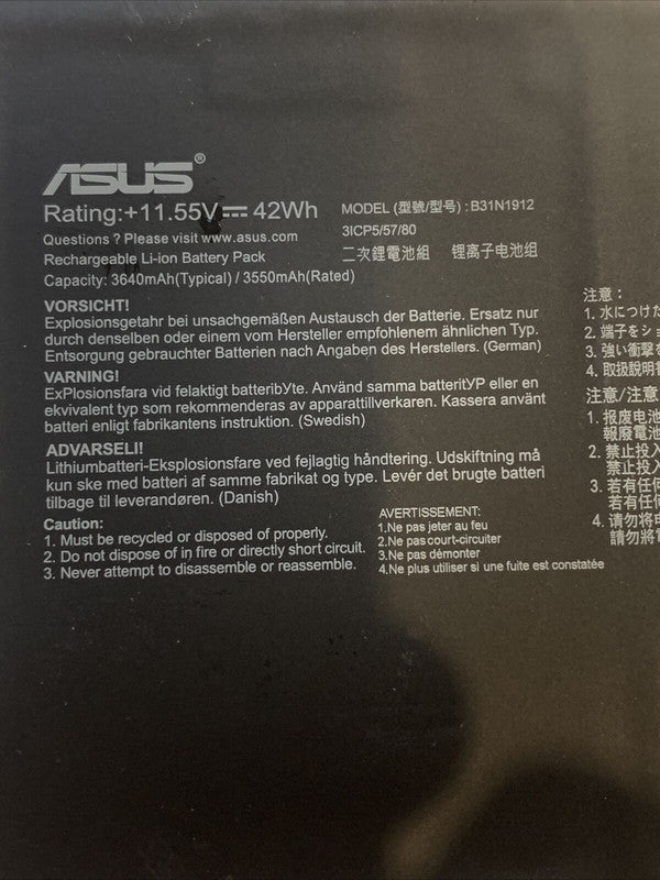 ASUS VivoBook C31N1912 - B31N1912 Original Laptop Notebook Battery (1 Yr Warranty)