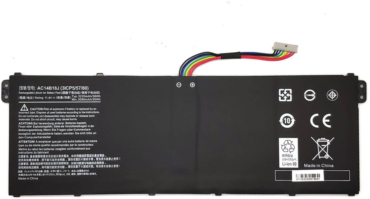 ACER 3ICP5/57/80 - AC14B18J Original Laptop Notebook Battery (1 Yr Warranty)