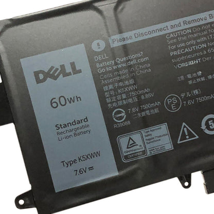 DELL K5XWW - K5XWW Genuine Original Laptop Notebook Battery (1 Yr Warranty)