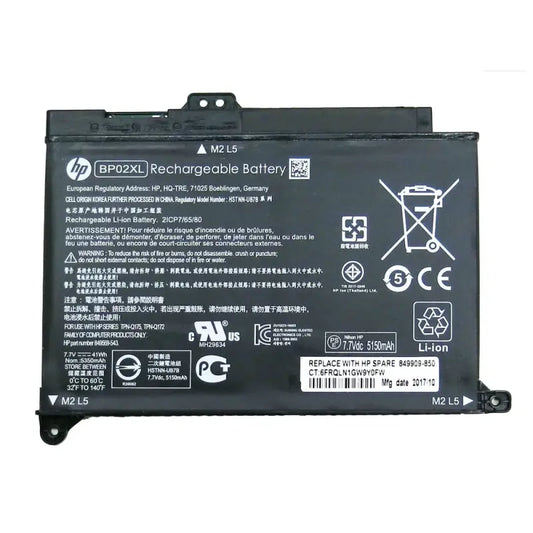 HP Pavilion 15-AU110NG - BP02XL Original Laptop Notebook Battery (1 Yr Warranty)
