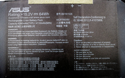 ASUS ROG GL502VT-Q72S-CB - B41N1526 Original Laptop Notebook Battery (1 Yr Warranty)