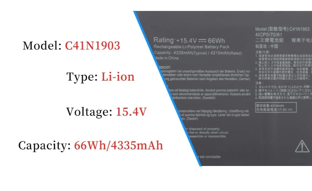 ASUS B9400CEA - C41N1903 Original Laptop Notebook Battery (1 Yr Warranty)