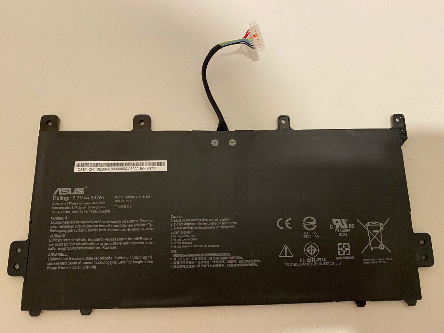 ASUS C523NA - C21N1808-1 Original Laptop Notebook Battery (1 Yr Warranty)