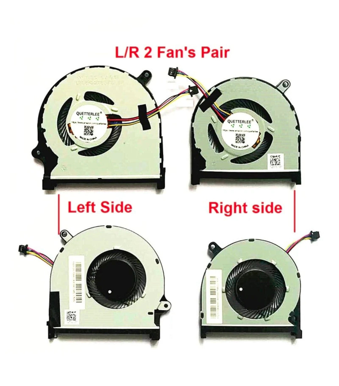 Original FAN Dell Pair Inspiron 15 7591  P/N : 861FC , 0861FC
