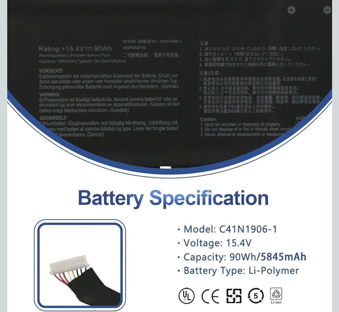 ASUS FA706QM - C41N1906 Original Laptop Notebook Battery (1 Yr Warranty)