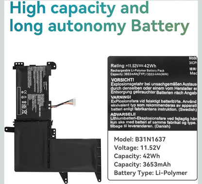 ASUS S5100U - B31N1637 Original Laptop Notebook Battery (1 Yr Warranty)