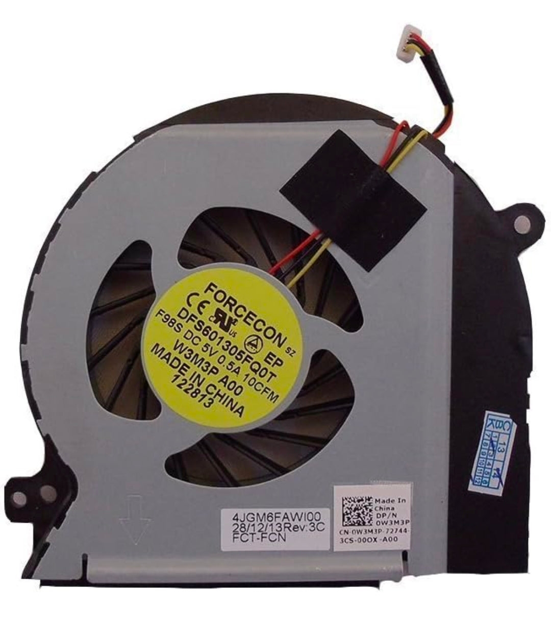 Original FAN Dell XPS 17 L702X      P/N : 0W3M3P , W3M3P