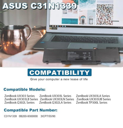 ASUS Q302LJ - C31N1339 Original Laptop Notebook Battery (1 Yr Warranty)