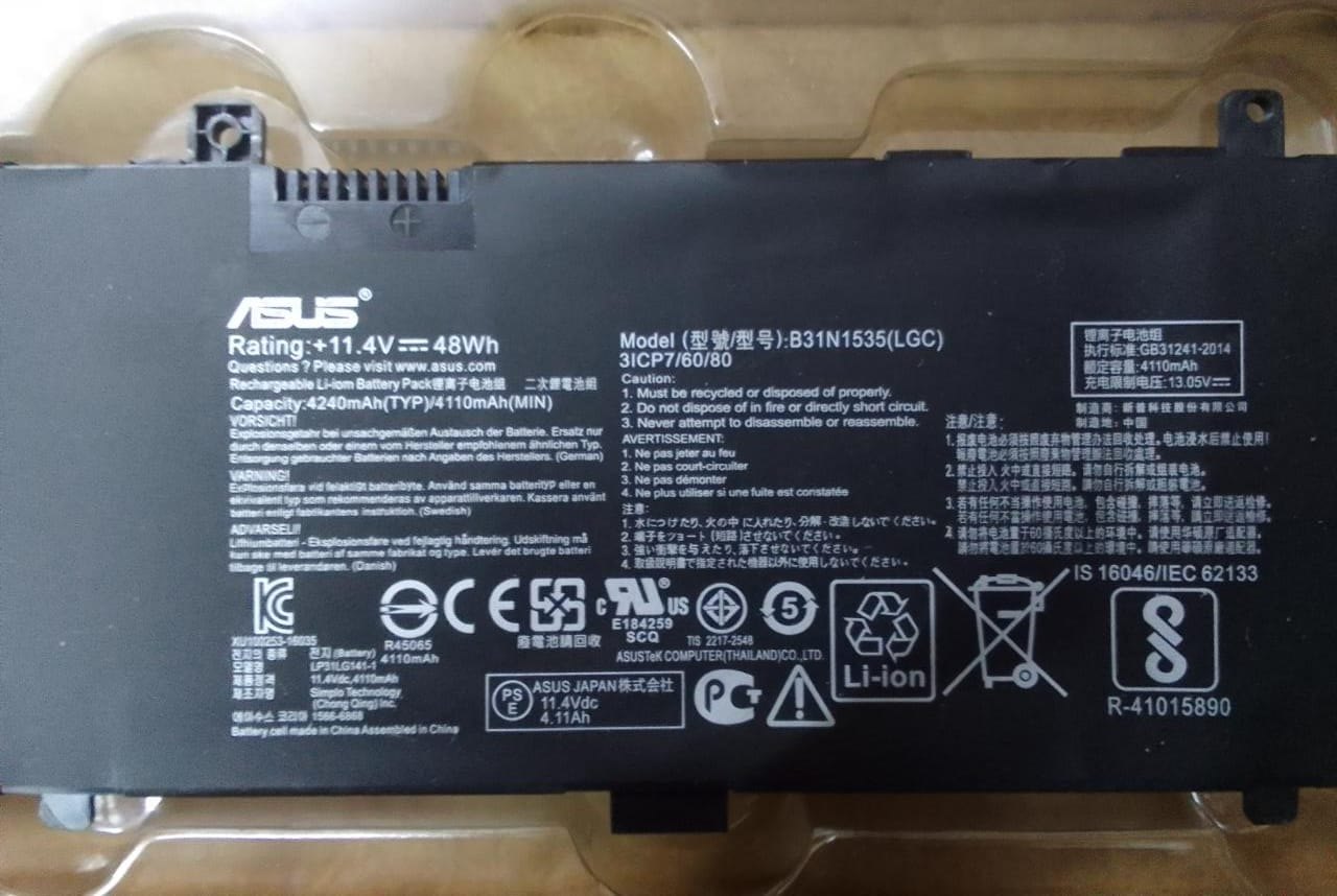 ASUS RX410U - B31N1535 Original Laptop Notebook Battery (1 Yr Warranty)