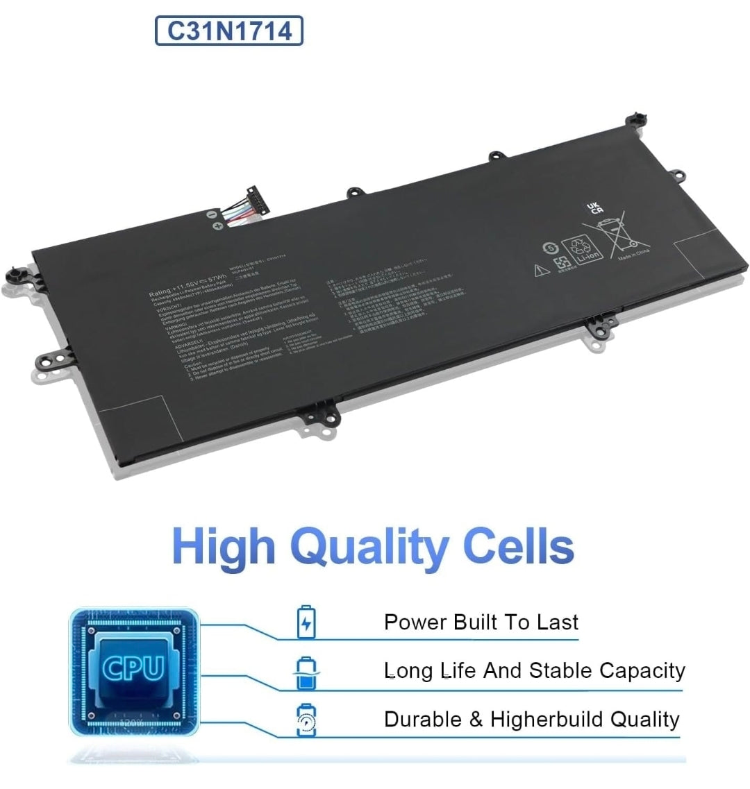 ASUS ZenBook Flip 14 UX461FA - C31N1714 Original Laptop Notebook Battery (1 Yr Warranty)