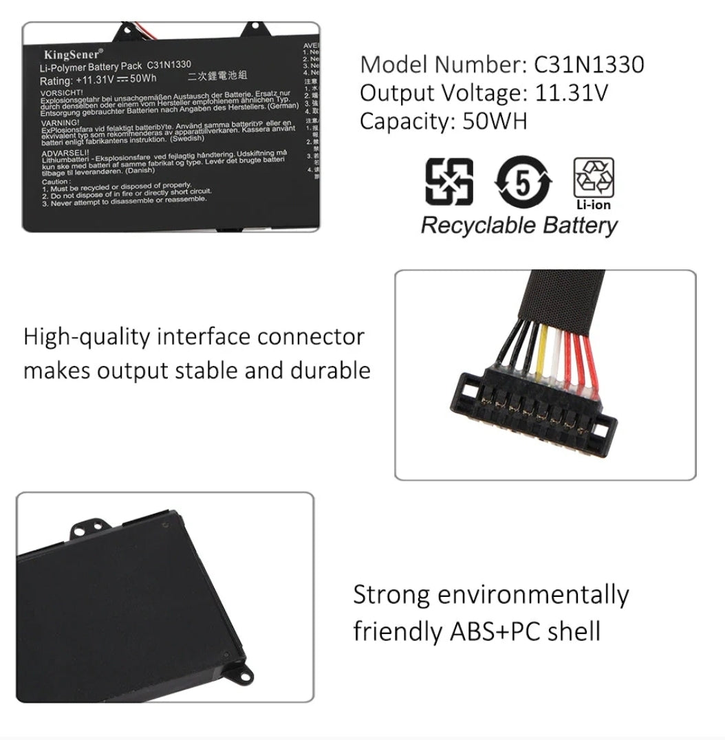 ASUS UX301UA - C31N1330 Original Laptop Notebook Battery (1 Yr Warranty)