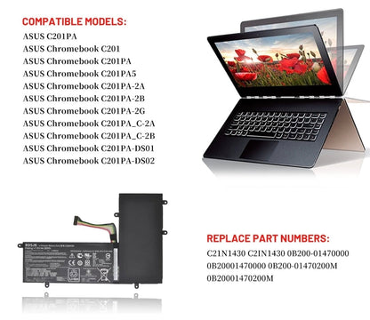 ASUS C201PA - C21N1430 Original Laptop Notebook Battery (1 Yr Warranty)