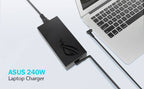 ASUS Laptop Charger 240W 20V 12.0A Original Adapter Model No: GA402XI (3.7 mm) (1 Yr Warranty) (Power Cord Included)