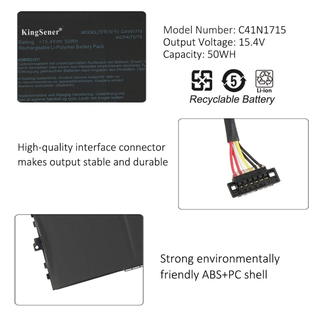 ASUS Rog STRIX GM501GM - C41N1715 Original Laptop Notebook Battery (1 Yr Warranty)
