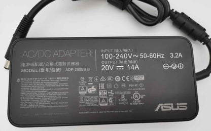ASUS Laptop Charger 280W 20V 14A Original Adapter (7.4 mm x 5.0 mm) (1 Yr Warranty) (Power Cord Included) Model No : ADP-280EB F