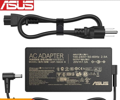 ASUS Laptop Charger 150W 19.5V 7.7A Original Adapter (4.5 mm x 3.0 mm) (1 Yr Warranty) (Power Cord Included)